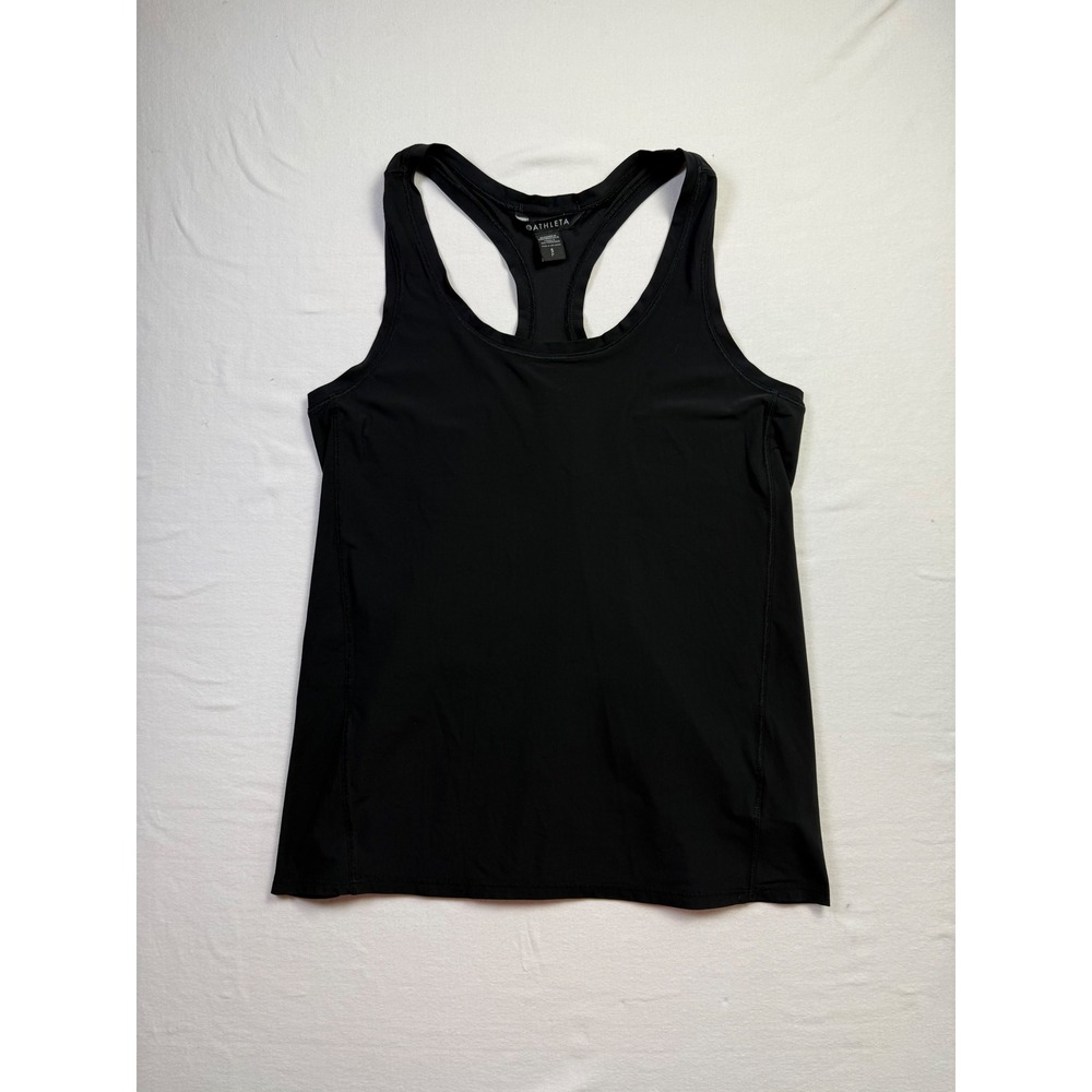 Athleta Ultimate Scoop Tank Black Racerback Activewear Top Small-2641